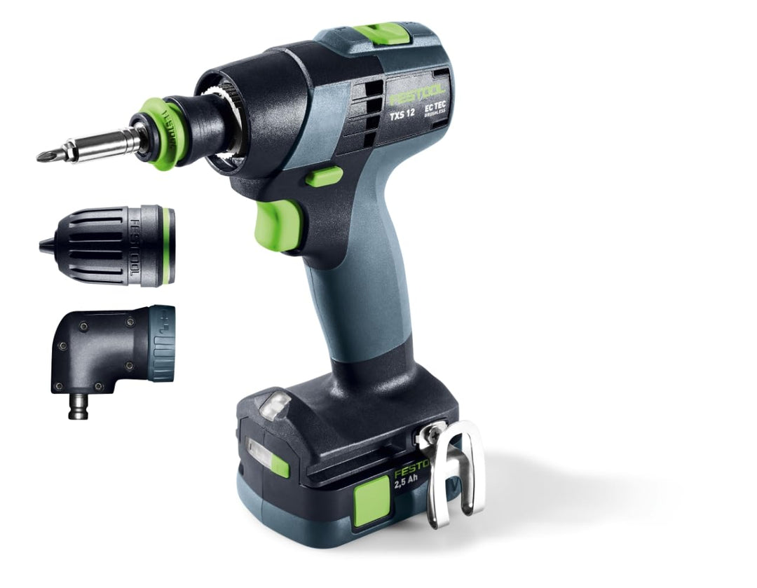 Festool Akku-Bohrschrauber TXS 12 2,5-Set 576874 (Bohrschrauber Bohrer Werkstatt Holzbohrer Stahlboh