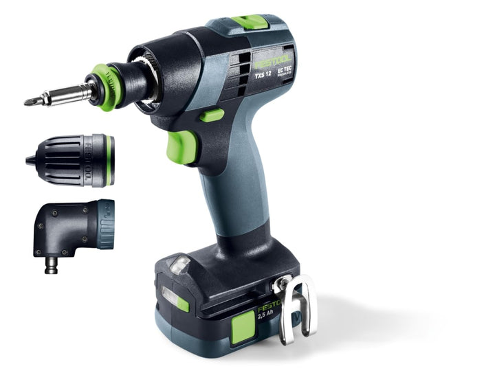 Festool Akku-Bohrschrauber TXS 12 2,5-Set 576874 (Bohrschrauber Bohrer Werkstatt Holzbohrer Stahlboh