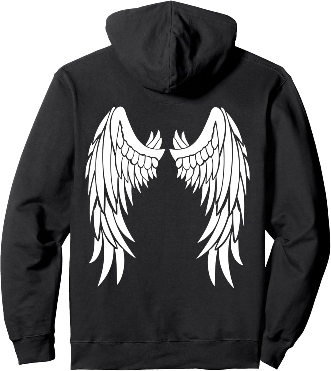 Engelsflügel auf dem Rücken - Angelic Fun Party Dress Up Pullover Hoodie