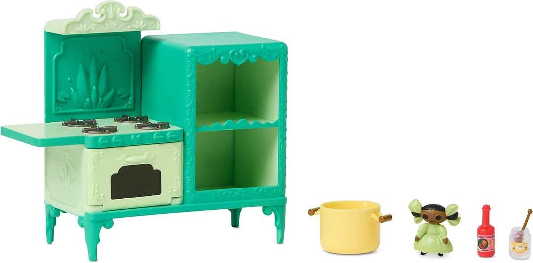 Disney Store Offizielles Tiana Minipuppen-Spielset, Küss den Frosch, Once Upon a Story Kollektion, 1