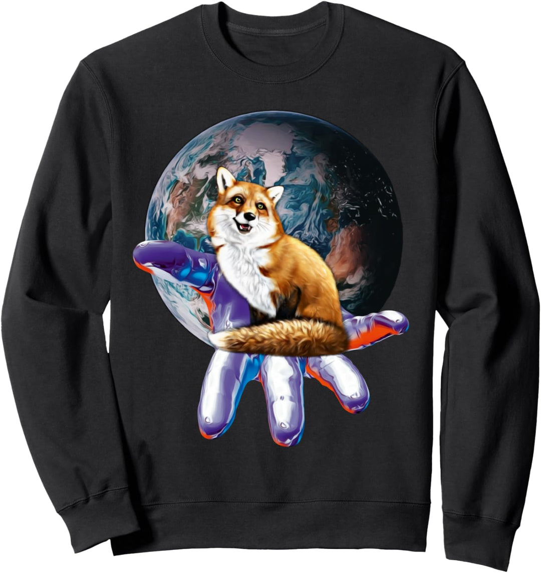 Fuchs Motiv schlauer Fuchs Tiere Wald schlaue Füchse Design Sweatshirt