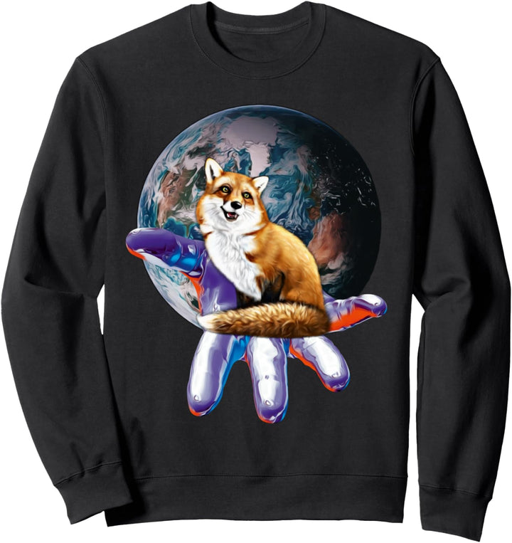 Fuchs Motiv schlauer Fuchs Tiere Wald schlaue Füchse Design Sweatshirt