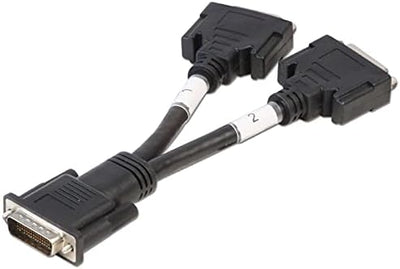 Lindy 41009 Adapterkabel schwarz, dms59 (lfh) auf 2X dvi-i