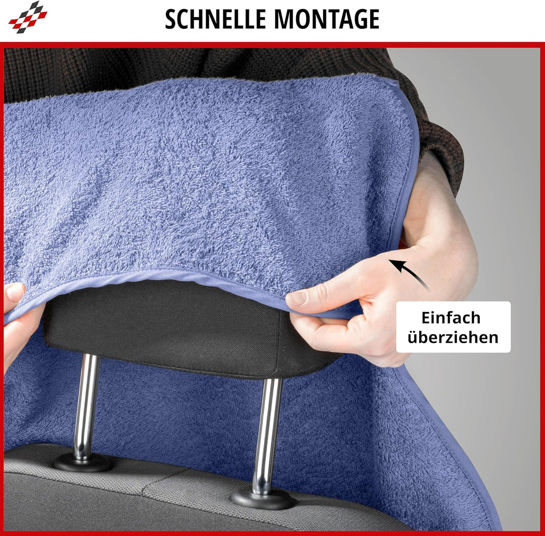 Walser Sitzaufleger Multicover, universal Auto-Sitzauflage, waschbarer Autositz-Überwurf Marineblau,