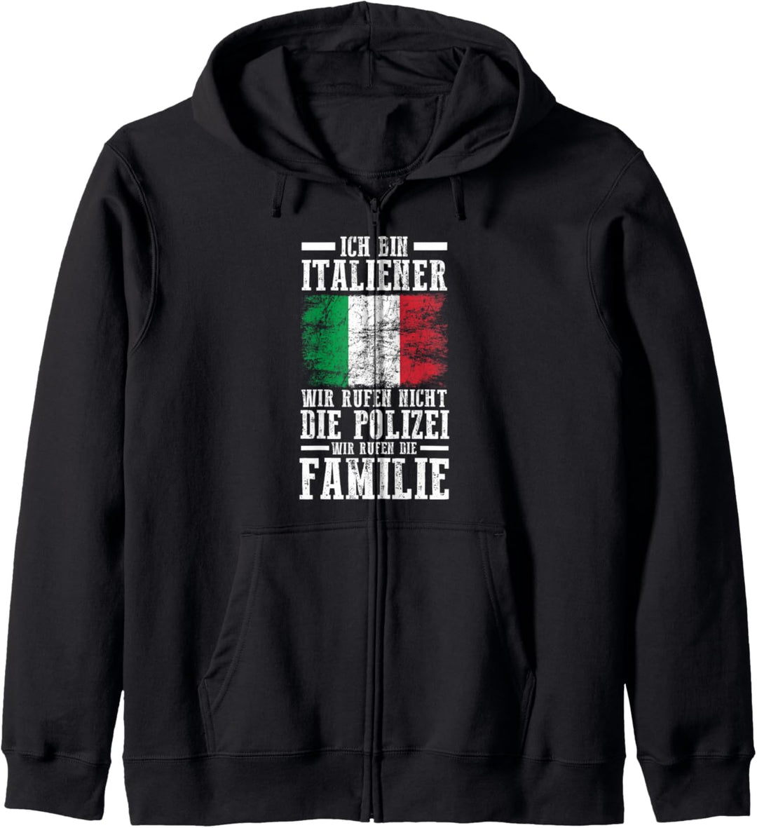 Italia Italien Italiener Italienisches Kapuzenjacke