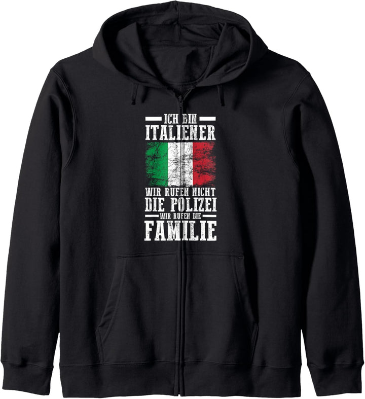 Italia Italien Italiener Italienisches Kapuzenjacke