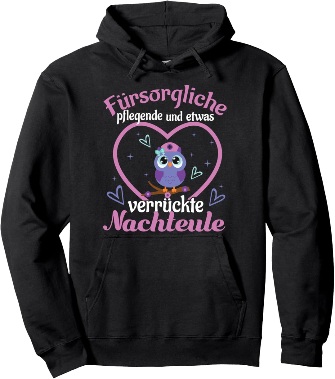 Altenpflegerin Krankenschwester Nachtschicht Nachteule Pullover Hoodie