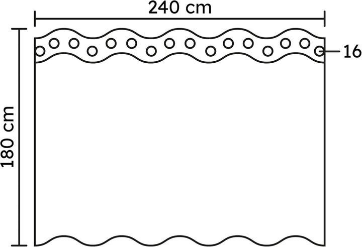 Kleine Wolke Duschvorhang Kito ; Farbe Schneeweiss ;Grösse 240x180 cm Schneeweiss 240 x 180 cm, Schn