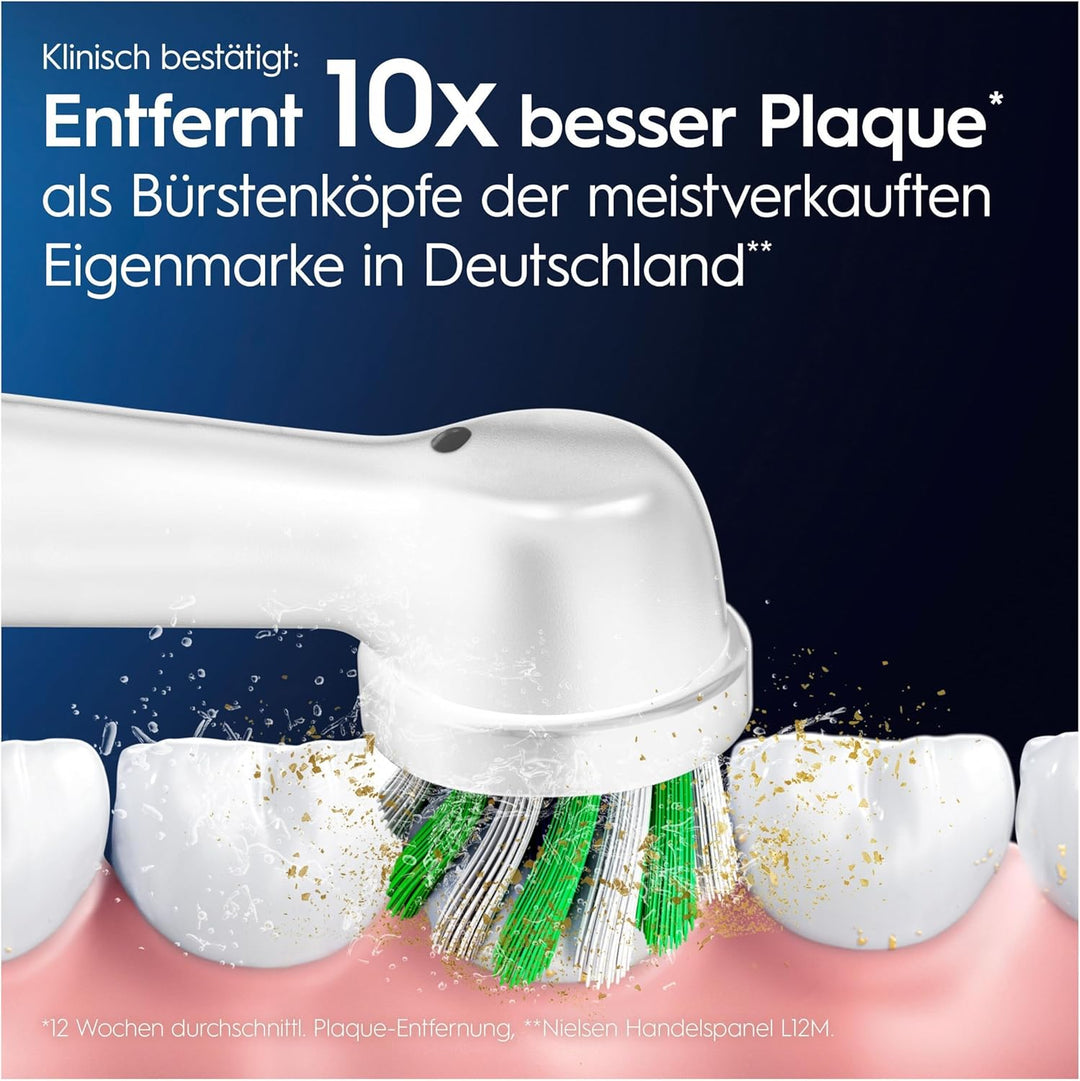 Oral-B Pro CrossAction Aufsteckbürsten für elektrische Zahnbürste, 8 Stück, überlegene Zahnreinigung