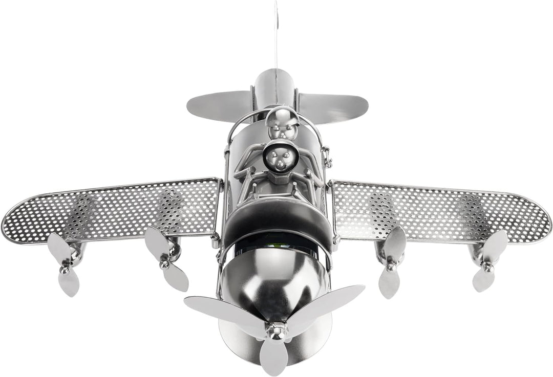BRUBAKER Flaschenhalter Paar im Flieger Metall Skulptur Geschenk mit
