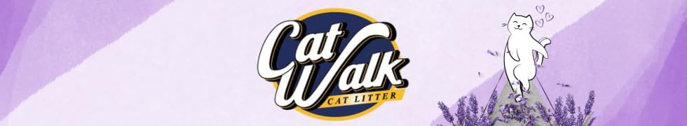 CatWalk Lavendel Katzenstreu | 10L - Einzelpack | 100% Bentonit, klumpend, Geruchskontrolle, Frische
