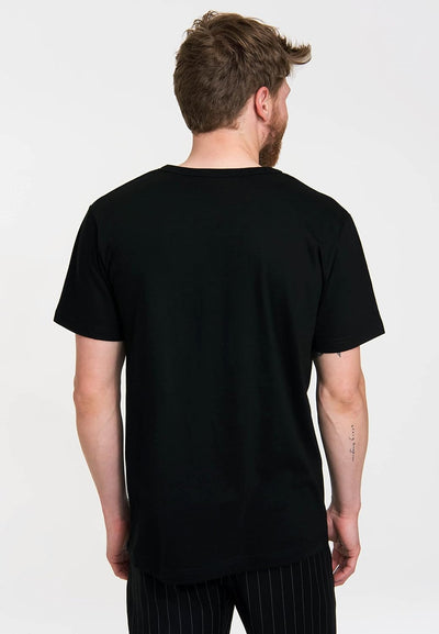 Logoshirt T-Shirt Krieg der Sterne - Logo - Star Wars Schriftzug - Rundhals Shirt schwarz - Lizenzie