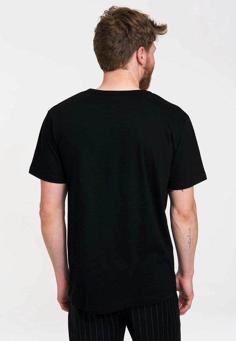 Logoshirt T-Shirt Krieg der Sterne - Logo - Star Wars Schriftzug - Rundhals Shirt schwarz - Lizenzie