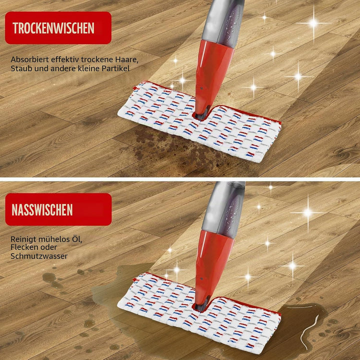 5 Stück für Vileda 1-2 Spraymax Sprühwischer Ersatzbezug, Wiederverwendbar für Vileda Wischmopp mit