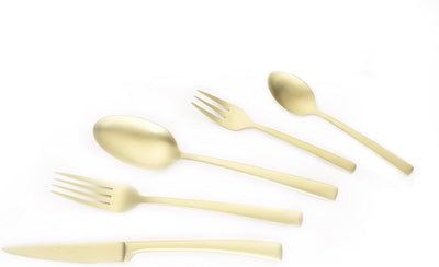 ECHTWERK Tafelbesteck Avelino, Gold Edition, 20-teilig, Essbesteck für bis zu 4 Personen, Edelstahl