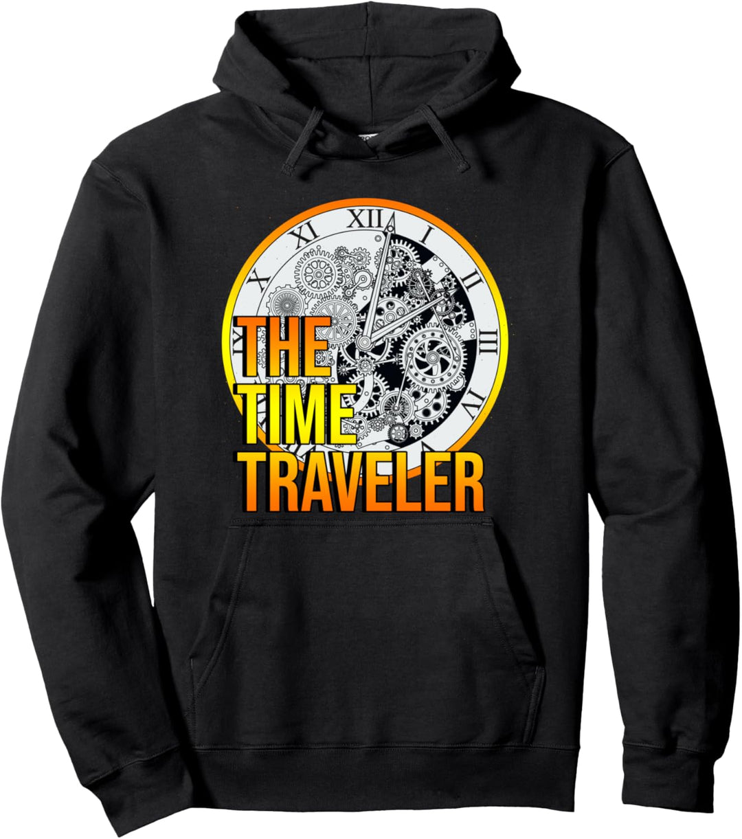 Zeitreise Uhr Uhrwerk Time Traveler Uhrzeit Physik Geschenk Pullover Hoodie