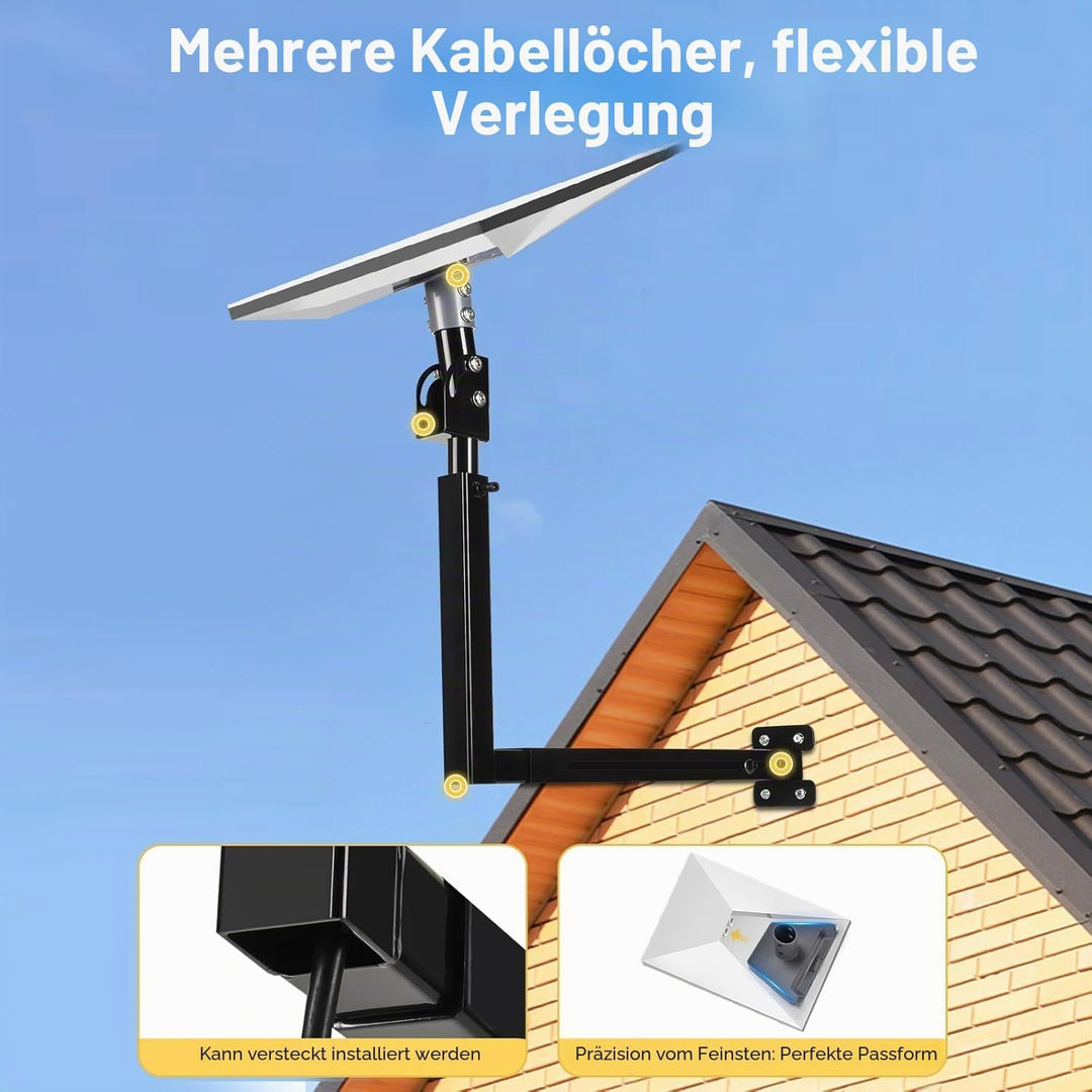 Starlink Mount | Verstellbare Starlink Wandhalterung Gen 3 mit Teleskop-Haltearm | Rostfrei | Wetter