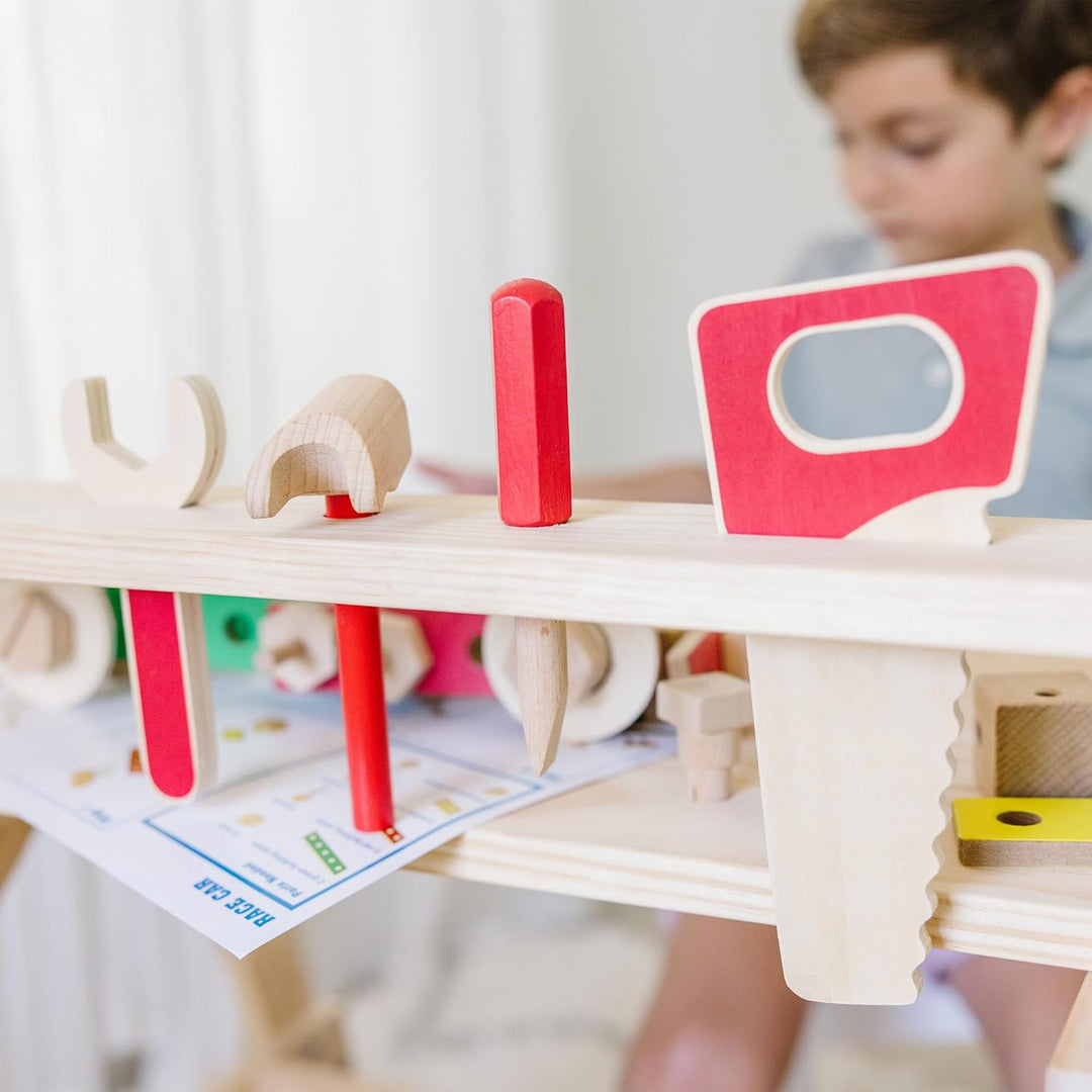 Melissa & Doug Werkbank aus Holz für grosse Projekte Standard Packaging, Standard Packaging