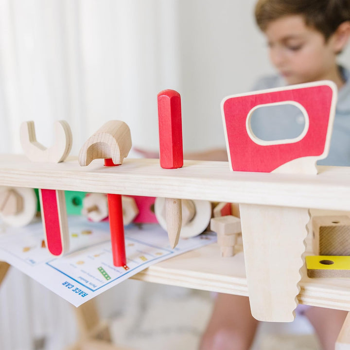 Melissa & Doug Werkbank aus Holz für grosse Projekte Standard Packaging, Standard Packaging