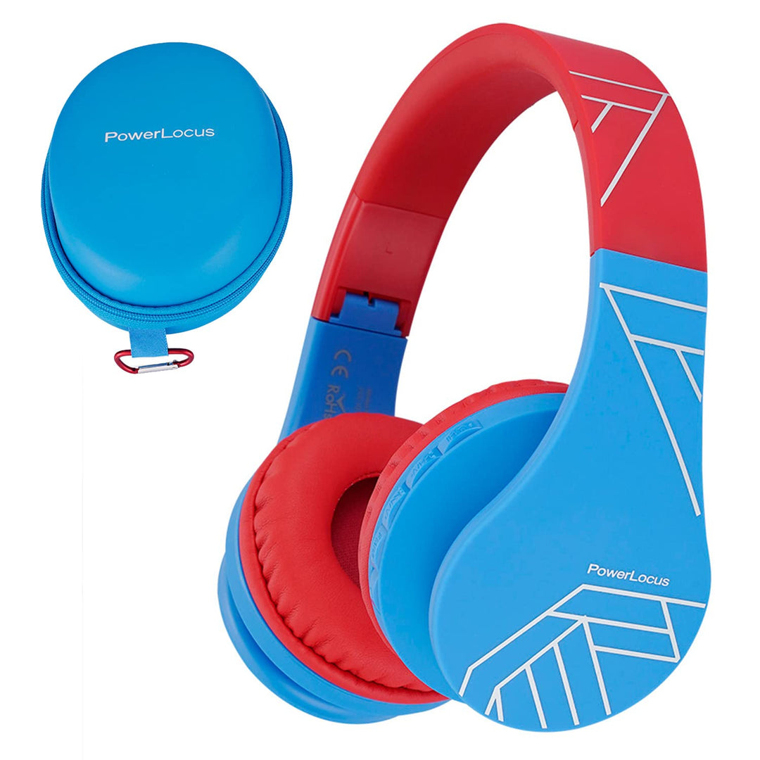 PowerLocus Bluetooth Kopfhörer Kinder, Kinderkopfhörer Over-Ear mit 85dB Lautstärkebegrenzung, Faltb