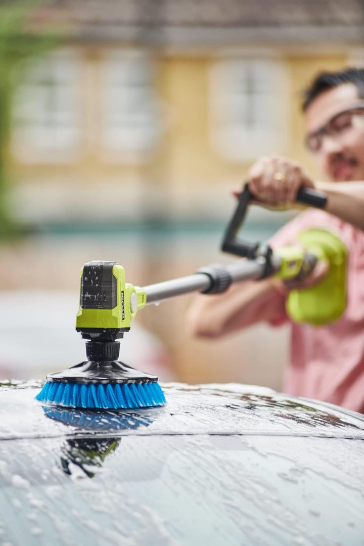 RYOBI 18 V ONE+ Akku-Reinigungsbürste R18TPS-0 (15 cm rotierender Borstenkopf, teleskopierbar bis zu