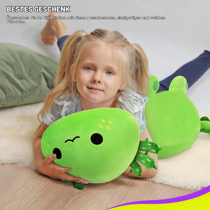 shownicer Plüschtier Axolotl Kuscheltier Stofftier Kawaii Axolotl Plüsch, Axolotl Plüschkissen Spiel