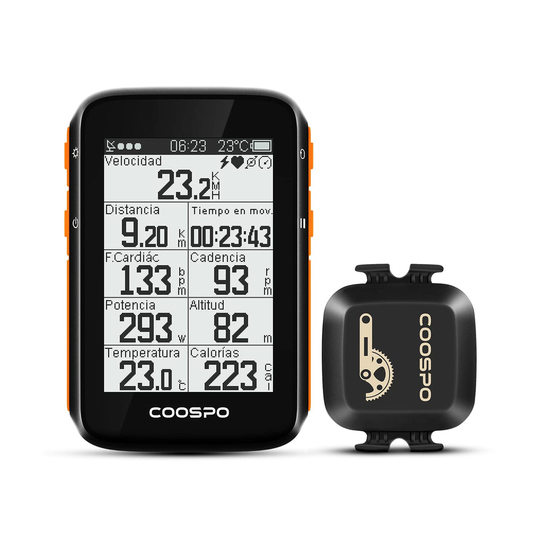 COOSPO BC200 Ciclocomputer GPS Bluetooth 5.0 ANT+, Computer Bicicletta Senza Fili Wireless Con LCD s