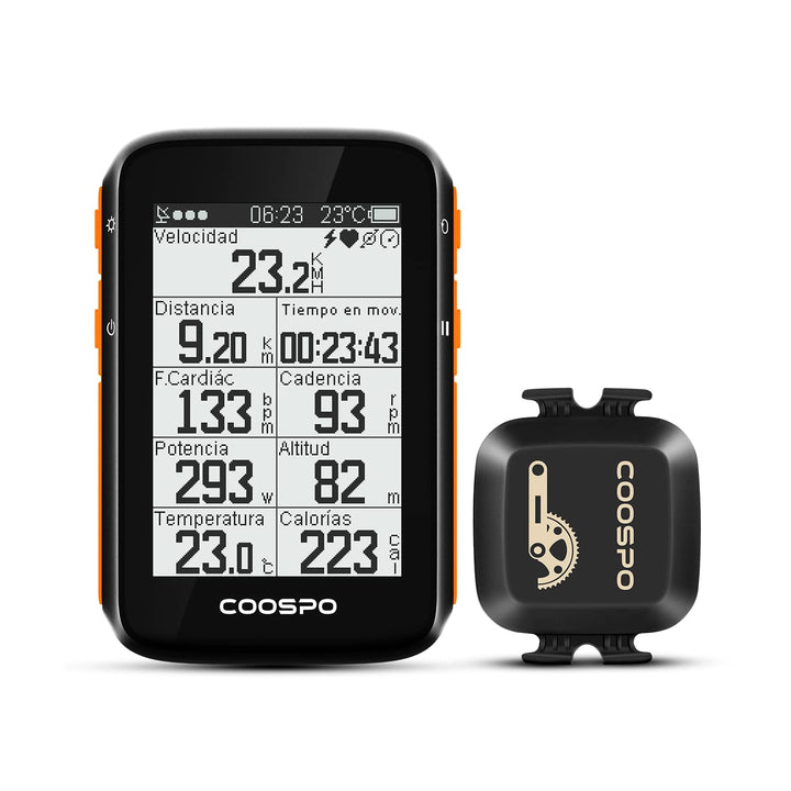 COOSPO BC200 Ciclocomputer GPS Bluetooth 5.0 ANT+, Computer Bicicletta Senza Fili Wireless Con LCD s
