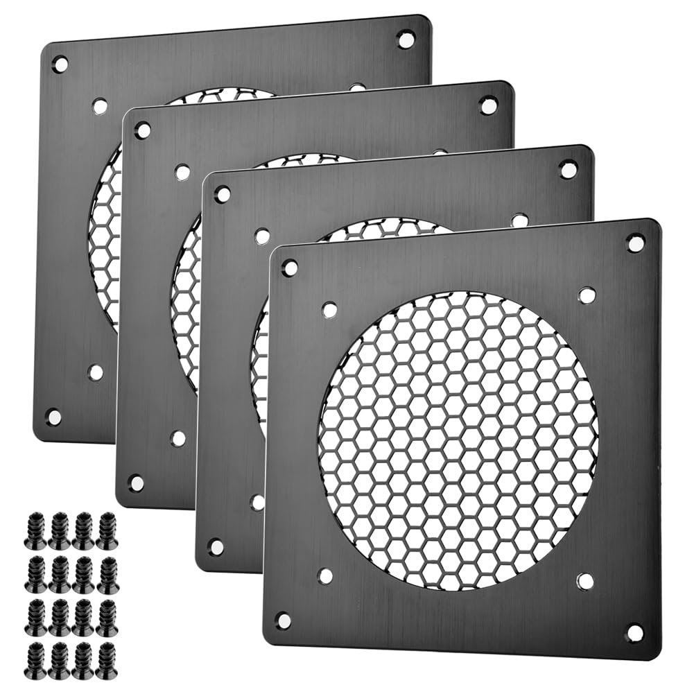 Euroharry Lüftungsgitter 120mm Lüfterabdeckun ，für PC, Computer, AV, elektronische Schränke, (Gebürs