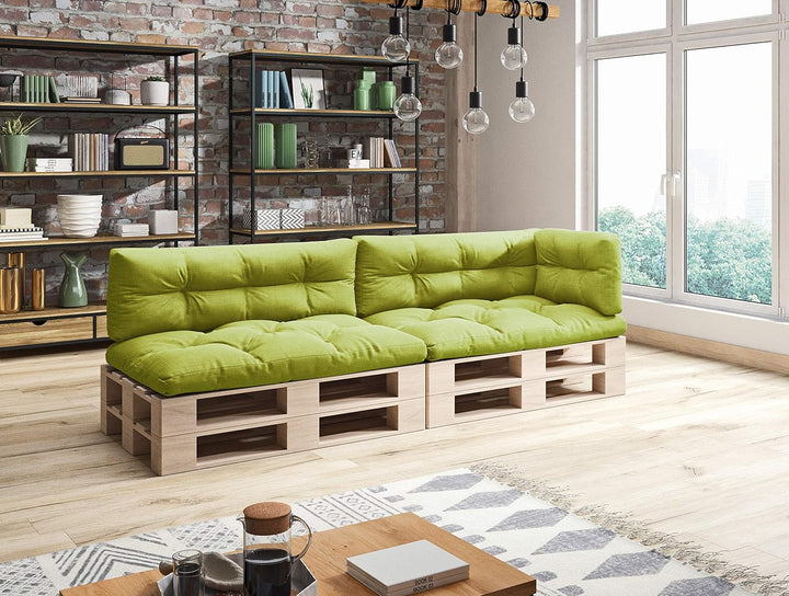 sunnypillow Palettenkissen 5er Set für Europaletten Indoor und Outdoor Palettenpolster Palettensofa