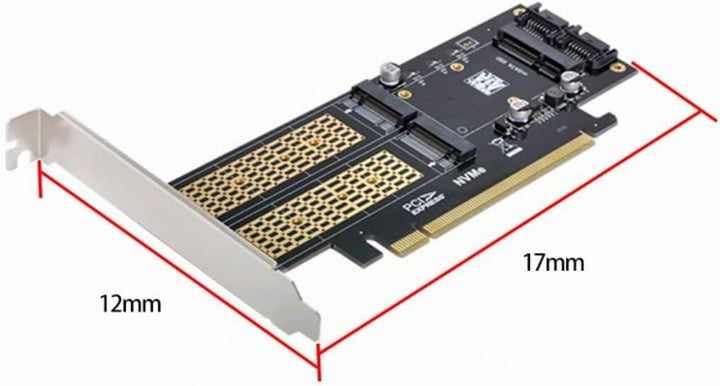 chenyang CY Dual SATA &amp; PCI Express PCI-E 3.0 zu NGFF NVME M.2 MSATA M-Schlüssel B/M-Schlüssel SSD K