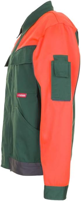 Planam Grösse 68 Herren Visline V1 Bundjacke grün orange schiefer Modell 2412