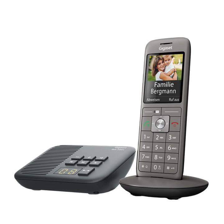 Gigaset CL660A - Schnurloses DECT-Telefon mit Anrufbeantworter und grossem TFT-Farbdisplay - moderne