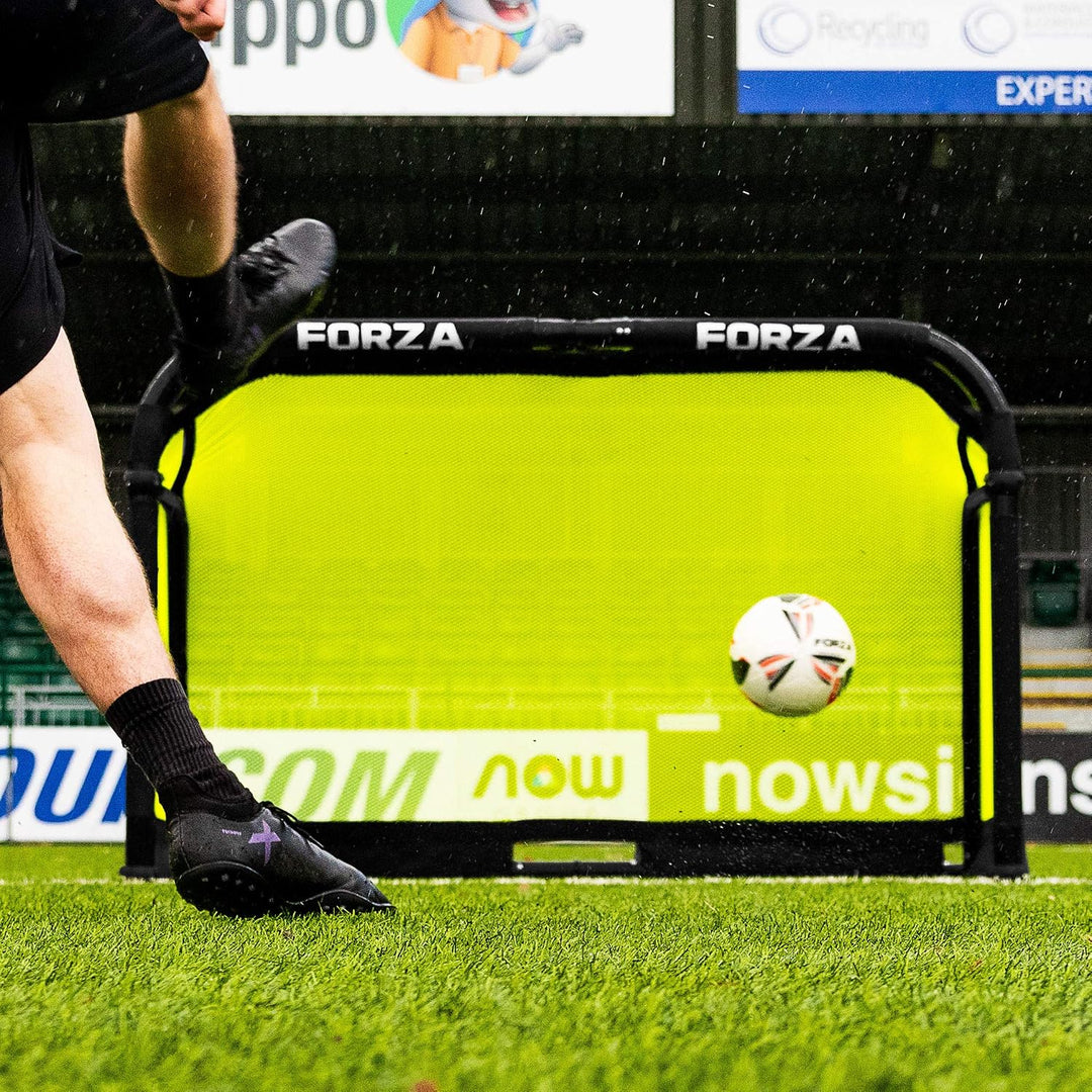 FORZA POD Tor | Pro Alu50 Tragbares Pop-Up-Trainingstor mit Netz und Tragetasche, Schnellaufbau | Le