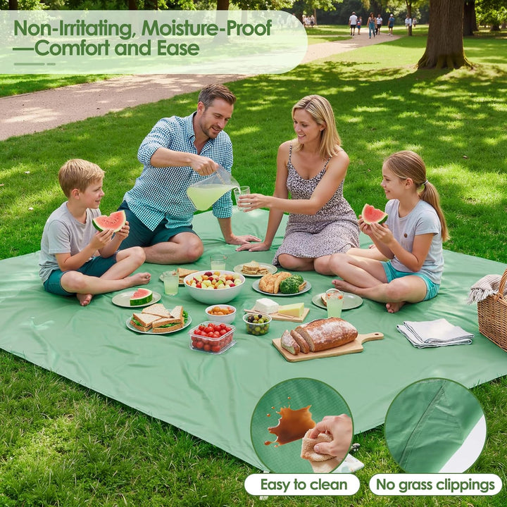 Picknickdecke Wasserdicht 150 x 210 cm,Ultraleicht Tragbar Campingdecke, Waschbare Sandfest Strandde