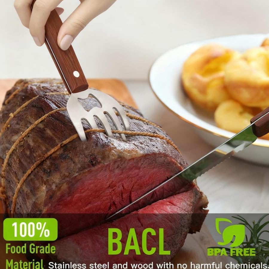 ARFUKA 2 Stück Pulled Pork Krallen BBQ Fleischkrallen Meat Claws Chicken Shredder zum Zerkleinern vo