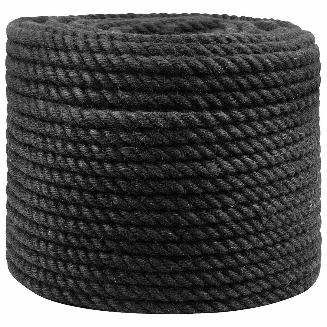 vidaXL Juteseil 14 mm Schwarz 100% Tossa Jute Schwarz 14 mm/50 m, Schwarz 14 mm/ 50 m