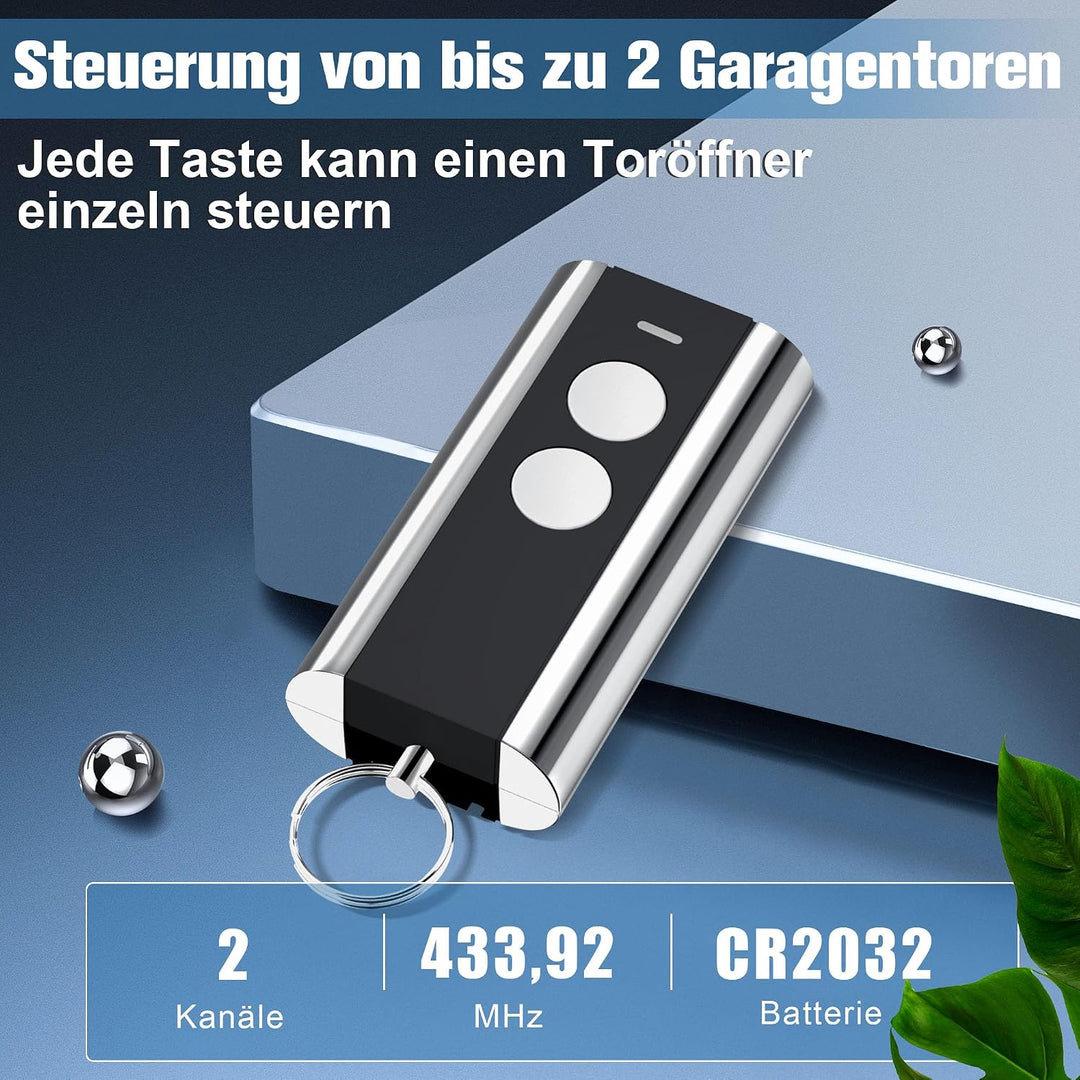 pepape 2 Stück für Normstahl Handsender RCU 433-2K, RCU 433-4K, EA433 2KM | Kompatibel mit Entremati