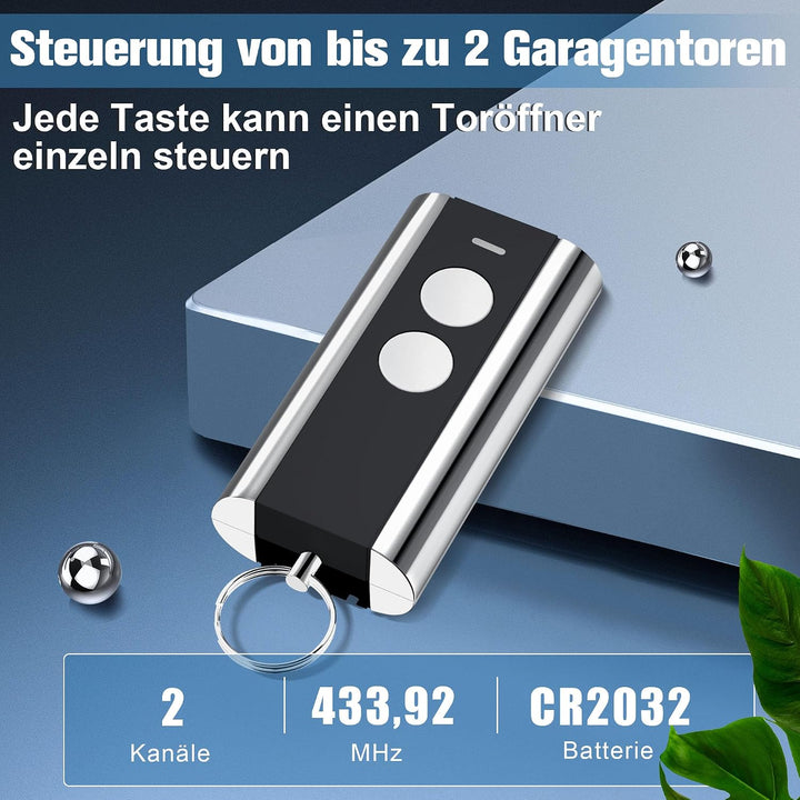 pepape 2 Stück für Normstahl Handsender RCU 433-2K, RCU 433-4K, EA433 2KM | Kompatibel mit Entremati