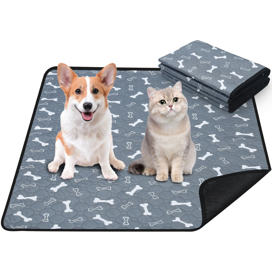 2 Stück Waschbar Haustier-Urinunterlage , 70 x 100 cm Hohe Saugfähigkeit Auslaufsicher Wiederverwend
