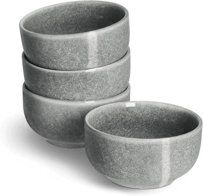 SPRINGLANE Schale klein 4er-Set - Geschirr Misty Cliff, Grau, Steingut Tafelservice, Schale klein 4e