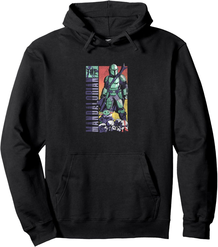 Star Wars: The Mandalorian & The Child Comic Cover Pop Pullover Hoodie