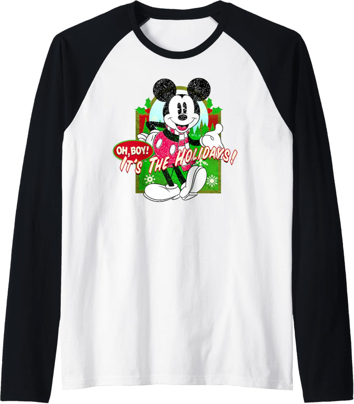 Disney Mickey And Friends Weihnachten It's The Holidays Raglan