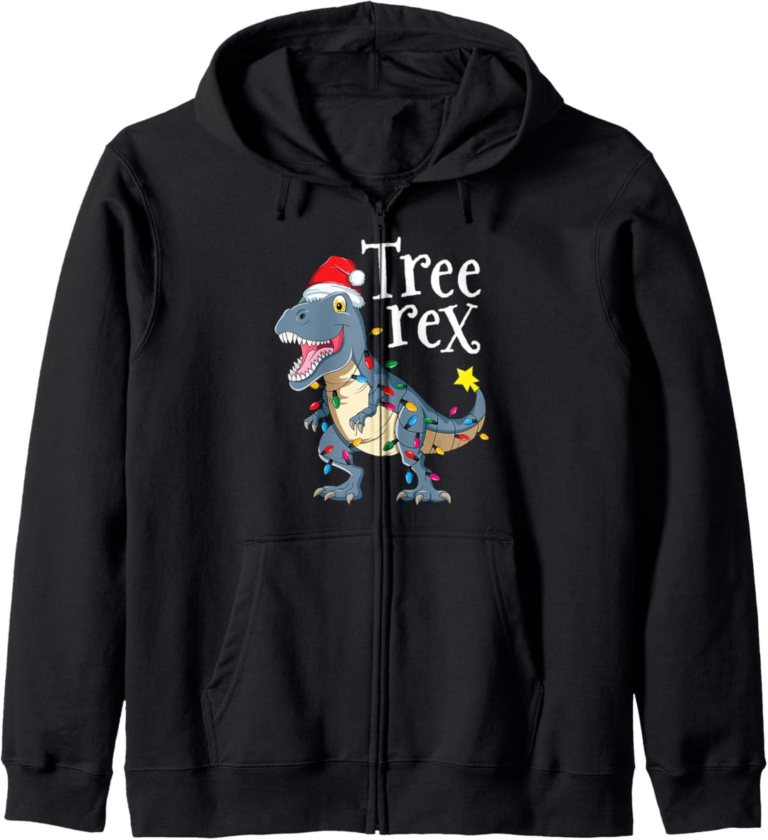 Tree Rex Dinosaurier Weihnachtsbaum Xmas Dino Reptilien Kinder Jungen Kapuzenjacke