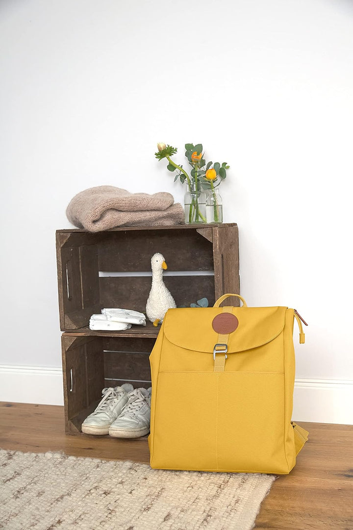 LÄSSIG Baby Wickelrucksack Wickeltasche Babytasche stylische Tasche inkl. Wickelzubehör/Backpack Adv