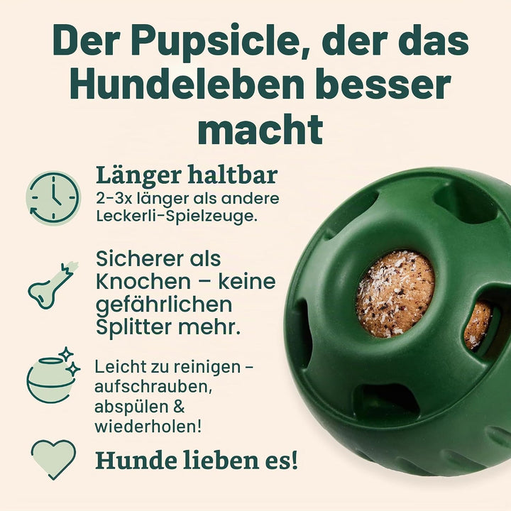 WOOF Pupsicle and Treat Tray - Langlebiges interaktives Hundespielzeug gegen Langeweile und Silikonf