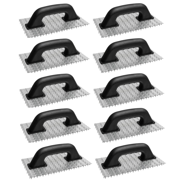 10x Edelputzkratzer 130x250 mm | Putzkratzer, Schleifbrett, Kratzbrett für Mineralputze | 10 Stück (