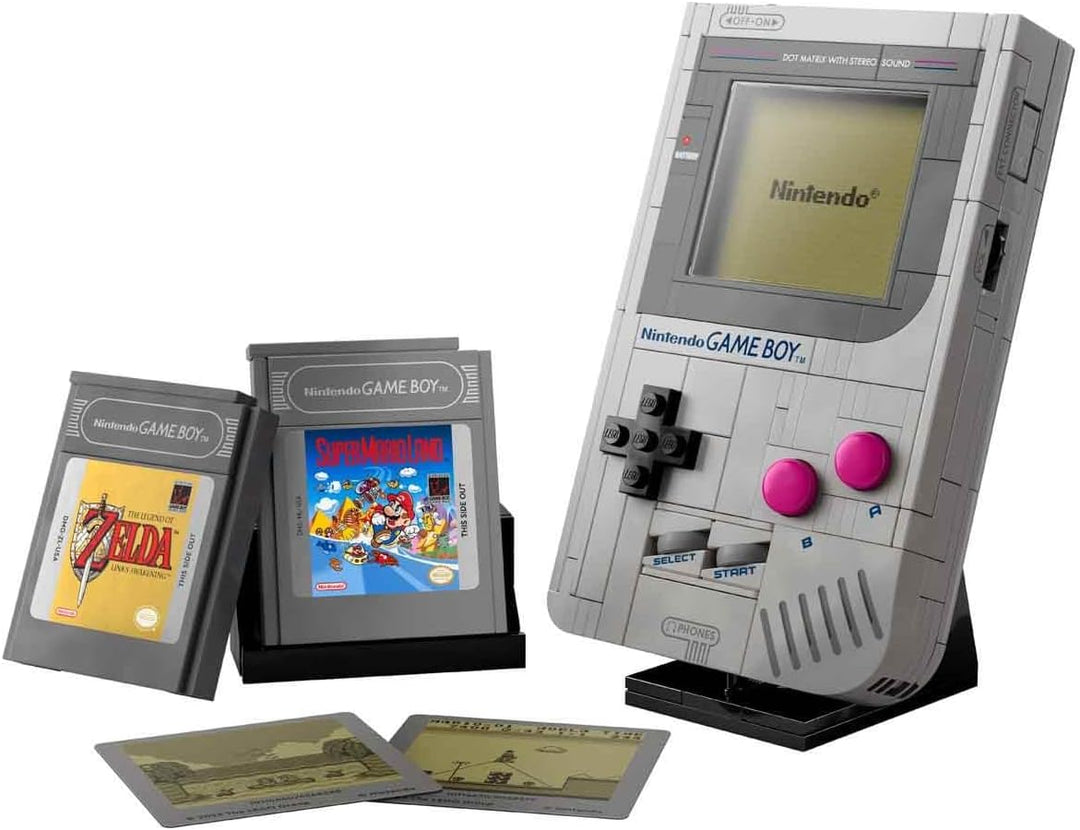 LEGO Super Mario Game Boy - Spielzeug für Erwachsene - Nintendo Deko mit 2 Modulen inkl. Zelda & ein