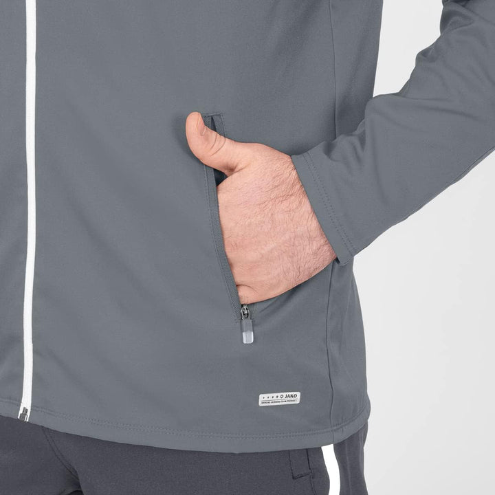 JAKO Herren Champ 2.0 Präsentationsjacke M Anthrazit/Türkis, M Anthrazit/Türkis