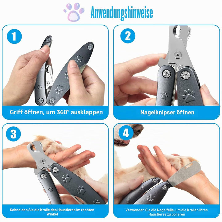 Bester Hunde-Nagelschneider für angstempfindliche Hunde, leise, schärfste und glatteste Hunde-Nagelk